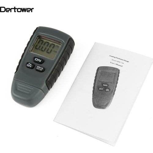 RM660 Digital Paint Coating Thickness Gauge feeler Tester Fe/NFe 0-1.25mm for Car Instrument Iron Aluminum Base Metal