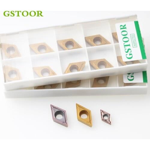 10PCS DCMT11T304 DCMT11T308 MV GM9030 Internal Turning Tools Carbide Inserts Tool Parts CNC Lathe Cutter Cutting