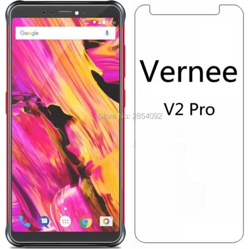 2pcs For Vernee v2 pro Tempered Glass Clear Thin Front Protective Film Screen Protector For Vernee v2 pro Phone Films Guard