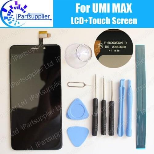 Umi Max LCD Display+Touch Screen 100% Original LCD Digitizer Glass Panel Replacement For Umi Max F-550028X2N