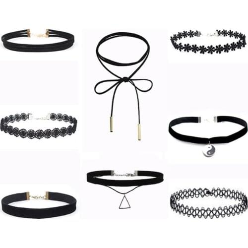 ZYAINVER Women's Leather Chokers