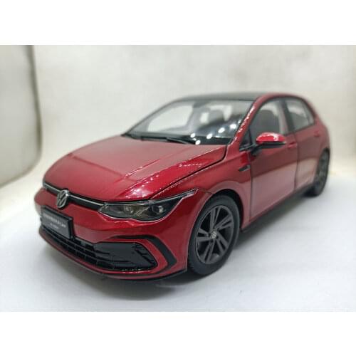 1:18 Diecast Model for VW Volkswagen Golf 8 R-Line 2021 Red HatchbackAlloy Toy Car Miniature Collection Sports Van MK7