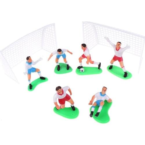 8pcs/Set Soccer Football Cake Topper Player Birthday Cake Decoration Model