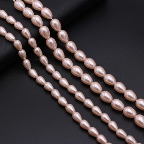 Wholesale Water Drop Imitation Pearls Natural Shell Punch Scattered Beads for Jewelry Making Necklace Earrings Accessories