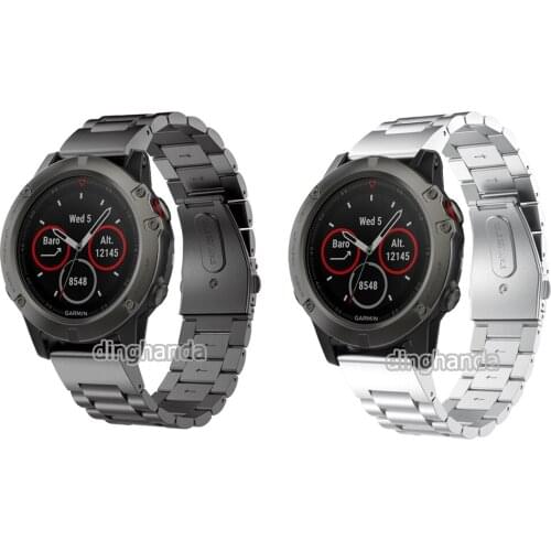 Quick Release Easy Fit Metal Band Strap for Garmin Fenix 5X Plus 3 3HR