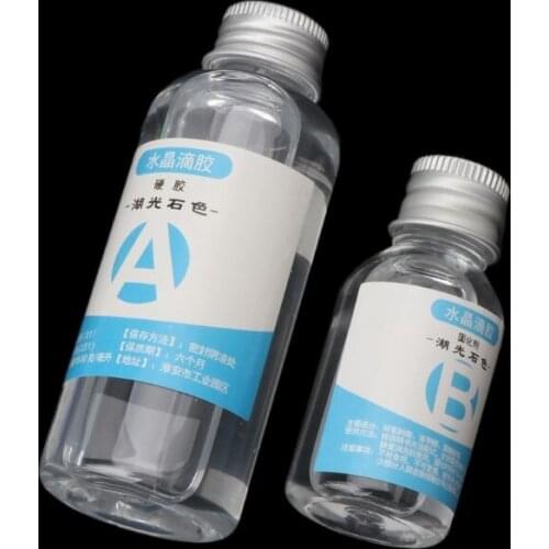 DIY Epoxy Resin Ring Bracelet Molds Jewelry Making Tool Kit With Resin AB Glue 517F