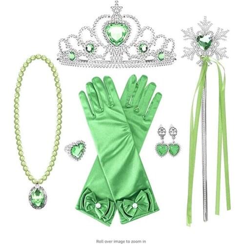 Feverbary Girl Accessory Set Kids Princess Costume Party Supply Bands Girls Party Fancy Accessories Kids Jewelry