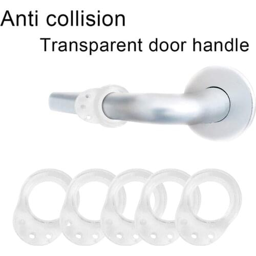 Fowecelt 10PCS Silicone Door Stopper Wall Protector Security Transparent Door Bumper Children Anti-Folder Hand Hoom Accessories