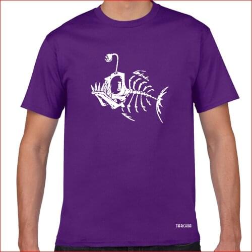 TARCHIA Men T Shirt Lantern fish oversized Printed Men Hip Hop Hiphop Skateboard Streetwear Tshirt Top Tees T-shirt Men Homme