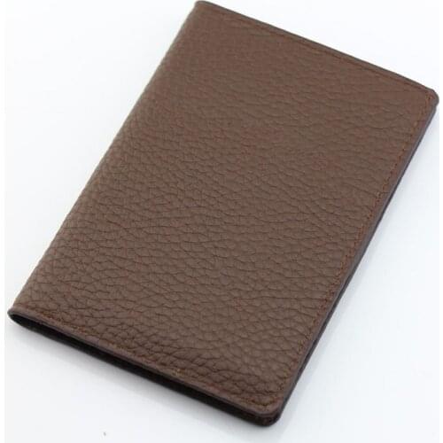 25PCS / LOT Pure color Lichee Pattern Classic Passport Cover PU Leather Passport Card Holder
