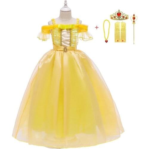 Summer Girl Princess Dress Cosplay Dress Up Baby Costume for Birthday Halloween Party Girls Dress