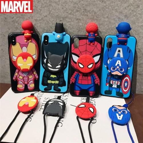 Marvel Iron Man Spiderman Soft Phone Case for iPhone 11 Pro Max XR XS Max 7 8 Plus X Full Body Fashion Cool Phone Back Cover