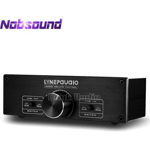 Nobsound Mini Full-balanced Passive Preamp 2-Channel Pre-Amplifier Audio Volume Controller For Home A