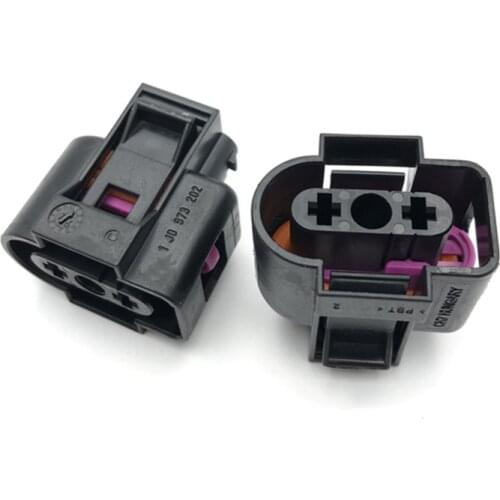 10pcs/lot New 2 Pin/Way Washer Fluid Sensor Plug Auto Connector For VW Golf Jetta Passat 1J0 973 202