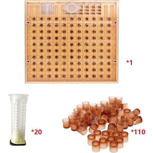 Beekeeping Bee Tool 110 Cell Cups Set Queen Rearing System Nicot Complete Catcher Cage Apiculture Helper Equipment Cup Cups Kit