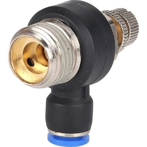 Pneumatic Fittings SL4 SL6 SL8 SL10 Throttle Valve Threaded Quick Connector Speed Control Valve Pneumatic Tools Hose Connector