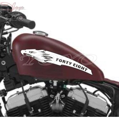 Custom Letters Decals Eagle Head Logo Sticker Gas Tank Stickers Vinyl Decal For Harley Sportster XL1200X 48