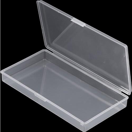 Clear Lidded Small Plastic Box For Trifles Parts Tools Storage Box Jewelry Display Box Screw Case Beads Container New