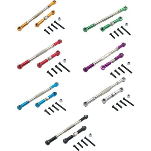 RC Car Steering Servo Link Linkage Tie Rod Ends for D90 D96 MN90 MN96 MN99 MN99S 1/12 RC Buggy Scale Rock Crawler Car