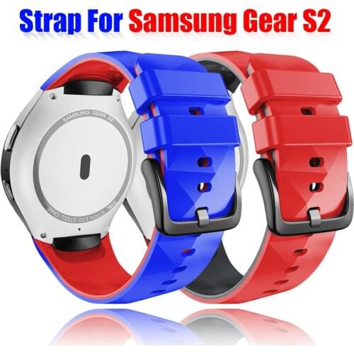 For Samsung Galaxy Gear S2 R730 Band Fashion Soft Silicone Replacement Watchband Wriststraps Bracelet for SM-R720 Smart Watch