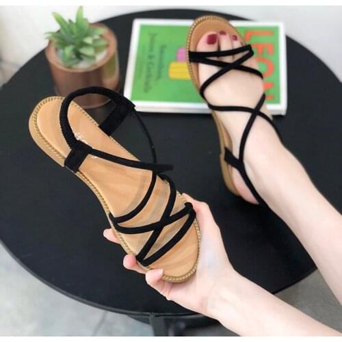 Summer 2021 New Women Casual Shoes Slippers Rome Retro Thick Bottom Open Toe Sandals Beach Slip On Slides Brand Design Sandals