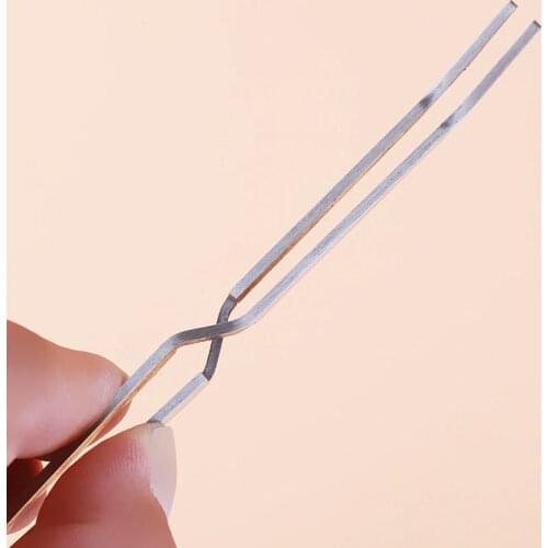 DIY Hand Clip Nail Art Tweezers Anti-static Nail Art Acrylic Gel Picking Tool Rhinestones Gem Decor Black Eyelash Tweezers 1PC