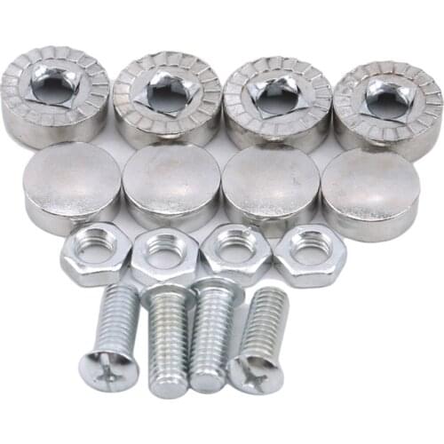 Universal Car License Plate Frames screws for Volvo XC60 XC90 Toyota Renault Opel astra Nissan qashqai Peugeot 307 308