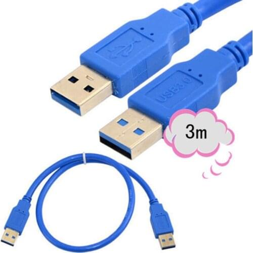 10Ft 5Gbps USB 3.0 A Male Plug To Male Plug Extension Cable 3m Cord