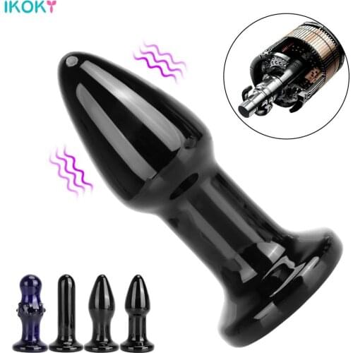 10cm Pocket Vibrators Glass Anal Plug Sex Toys For Women Men Adults Products Couple Tools Erotic Female Nipple Butt Massage Shop