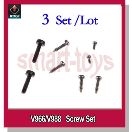 3Set V966-021 Screw Set V977-010 Screw for Wltoys V966 V988 V977 V930 RC Helicopter Spare Parts