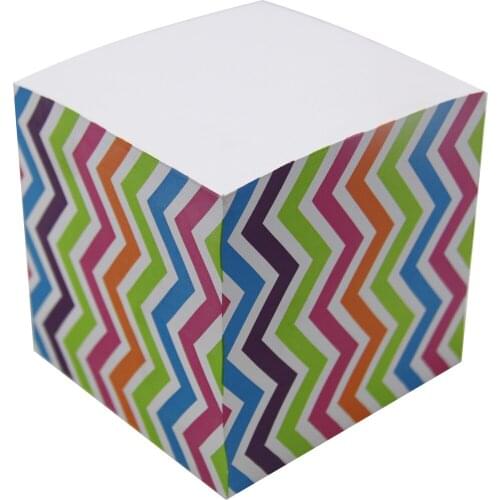 4A Memo Cube,3 1/4 Inches,Wave Patterned Printed On The Four Sides,Kawaii Cute Stationery Memo Pad,4A MC 434