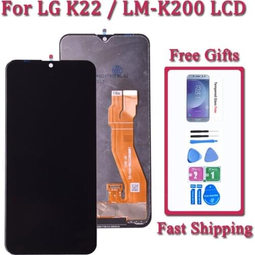 6.2 inches 100% Test Screen For LG K22 K200 LCD LM-K200 Display Touch Screen Digitizer Assembly LCD For LMK200Z LMK200E LCD
