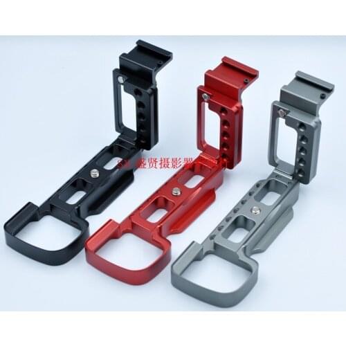 A6400 Quick Release L Plate/Bracket Holder hand Grip with hot shoe for Sony Alpha ILCE-6400L ILCE-6400M Microphone Light