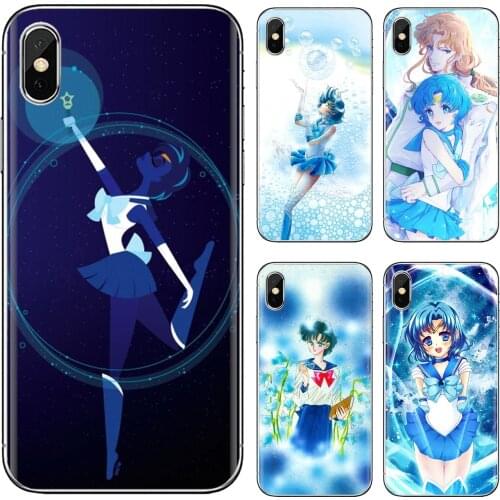 For Samsung Galaxy A9 A8 Star Lite A3 A5 A7 A6 Plus 2018 2015 2016 2017 Phone Case Moon-Mercury-C-Japan-Comic-Sailor