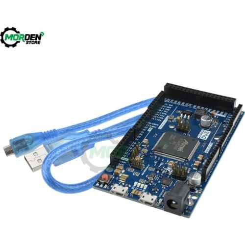 For Arduino Due R3 ARM Version Main Control Board AT91SAM3X8E 32-bit ARM Cortex-M3 / Mega2560 R3 6-20V 84 MHz with Cable