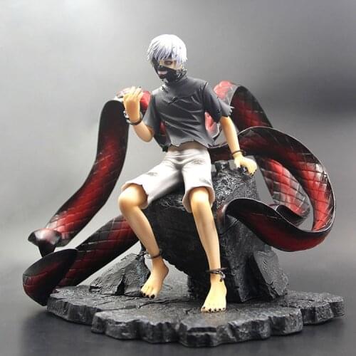Anime TOKYO GHOUL KEN KANEKI Head Changeable Collection PVC Statue Model Action Figure Toys
