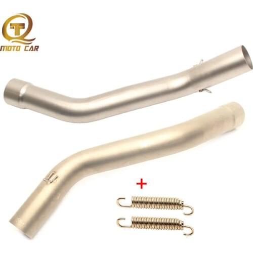 Motorcycle Exhaust Escape Muffler Mid Tube Link Pipe for Kawasaki ZX6R ZX10R 2009 2010 2011 2012 2013 2014 2015 2016 2017 2018