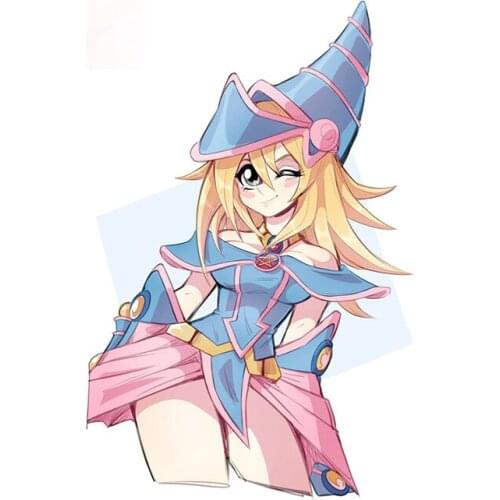 Personality Dark Magician Girl Yu-Gi-Oh Car Sticker DIY Waterproof Decal VAN Surfboard Car Door Protector Suitable for Car