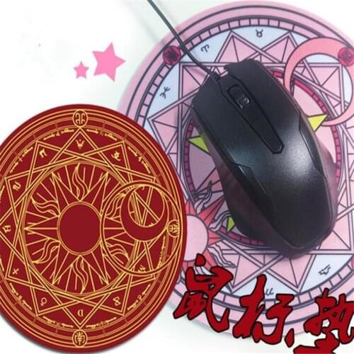 Anime Sailor Moon Mouse Pad Cosplay Card Captor Sakura Mouse Pad Girls Halloween Props Gifts for Girls Kids