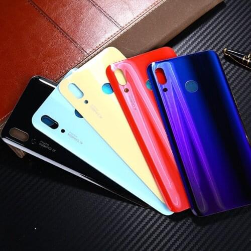 Nova3 Battery Cover For Huawei Nova 3 Housing Glass Repair Replace Back Door Phone Rear Case + Logo Glue