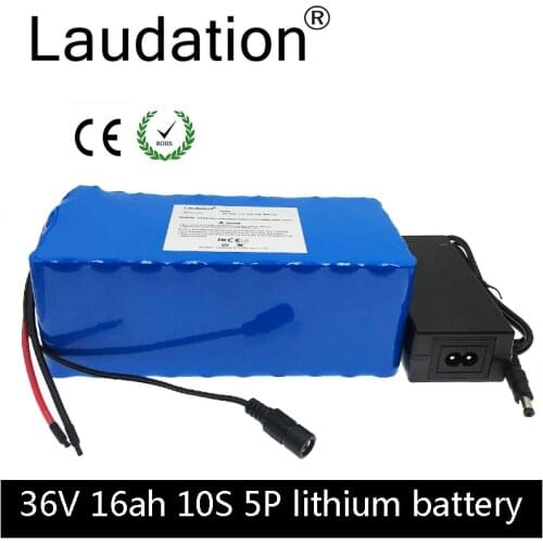 Laudation 36V 16ah 16000mAh 800W High Power and Capacity 42V Li-Ion Battery Motorcycle Electric Car Bicycle Scooter with BMS