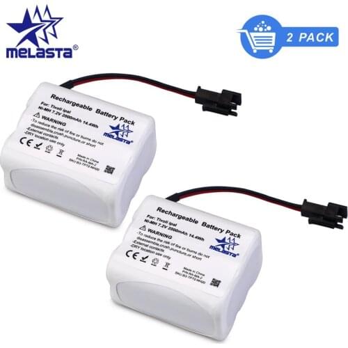 MELASTA 2Pack 7.2V 2000mAh NiMH Radio Battery Pack for Tivoli PAL/iPAL Radio (MA-1, MA-2, MA-3 compatible)