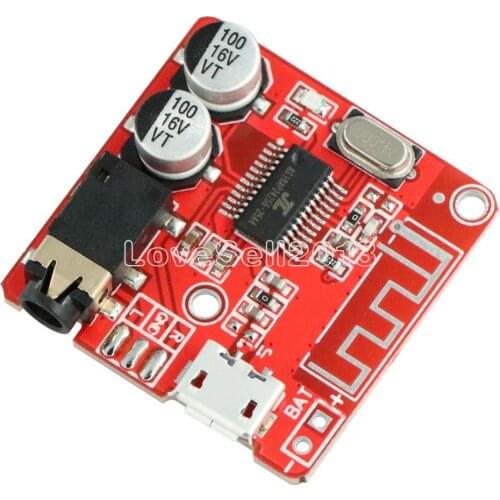 Mini MP3 Bluetooth 4.1 Lossless Decoder Stereo Output Board Car Speaker Amplifier Module Circuit Board Module 3.7V 5V Micro Usb