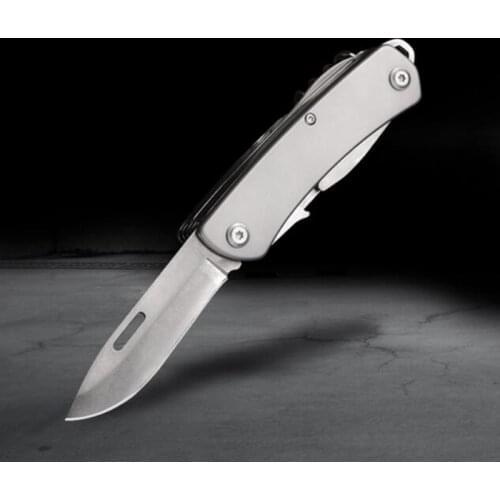 9 in 1 Multitool Tactical Swis Army Knife Outdoor Survival Folding Blade Knife Multi Tools EDC Gear 440 Stainless Steel