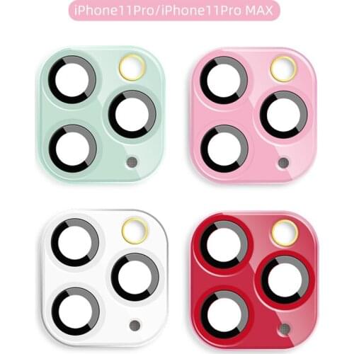 Solid Color Protective Glass Film On For iPhone 11 Glass Camera Lens Screen Protector For iPhone 11 Pro Max Camera Glass