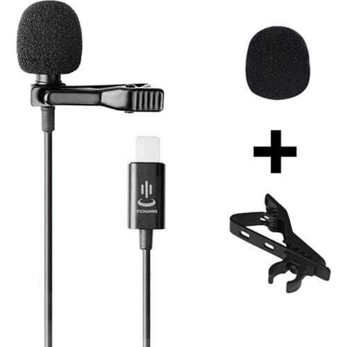 Portable Outdoor Interview Live Streaming Mini Mobile Microphone Fit for iPhone iPad iPod