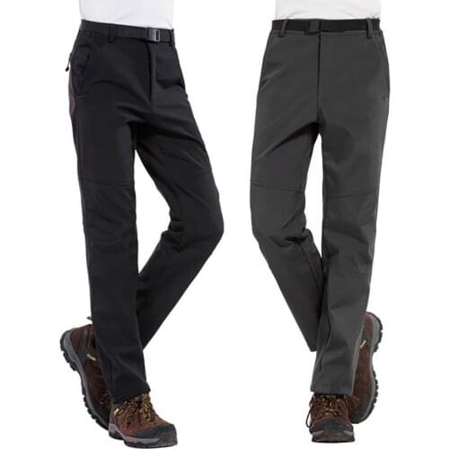 Casual Pants Men Winter Fishing Trekking Hiking Pants Camouflage Plush Thick Long Trousers