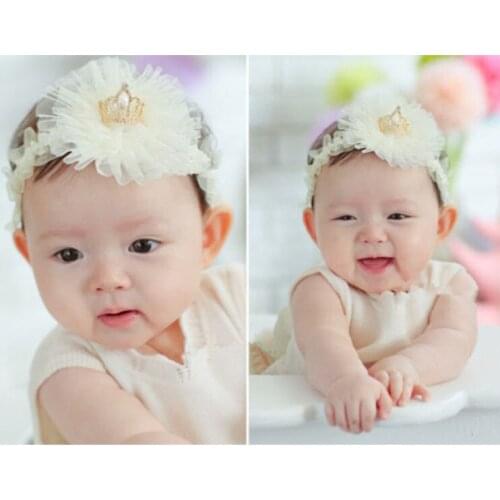 Infant Kids Baby Girl Cute Toddler Flower Crown Princess Supreme Headband Bebe Headbands Girls Hair Band Accessories Headwear