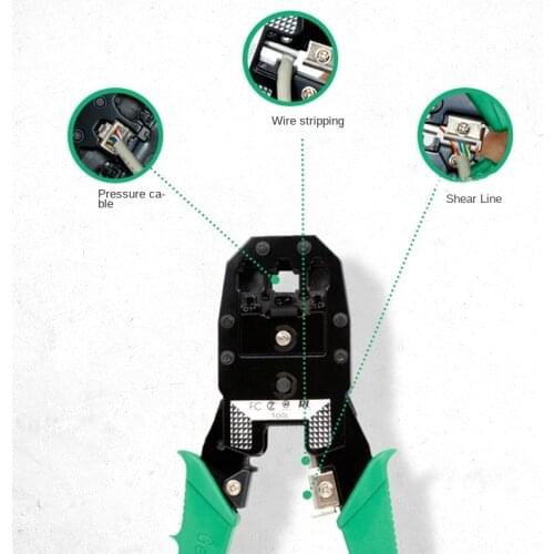 Professional Pliers RJ45 RJ11 Wire Cable Crimper PC Network Tool Computer Networking For PC/ Computer Network cable/8P8C/6P6C/4P