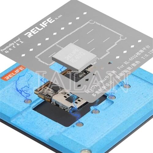 Relife RL-601Q Middle Board Tinning Platfrom Set IP X XS MAX 11 PRO 11pro Max Steel Mesh High Position Middle Tin Plant Fixture